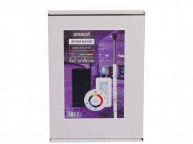 Zestaw led RGB 36W 150led pilot okrągły biały pudełko