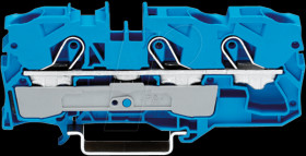 2010-1304 3-conductor feed-through terminal, 57 A 0.5 - 10.0 mm² blue