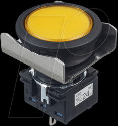 LB6B-M1T6LY LB16mm, PB, round, mtr, lense, 24V AC/DC, yw