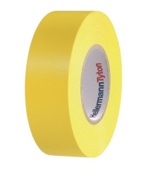 Taśma izolacyjna Żółty szerokość: 19mm grubość: 0.15mm długość: 20m PVC HellermannTyton