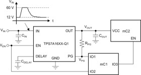 Automotive, 100-mA, 60-V, ultra-low-IQ, low-dropout voltage regulator with power good and enable