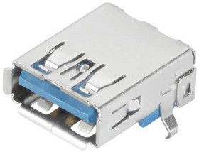 Kabel USB 3.0 złącze żeńskie do wbudowania poziomego USB3.0A T1H 2.3N4 TY BL 2563550000 Weidmüller Zawartość: 208 szt.