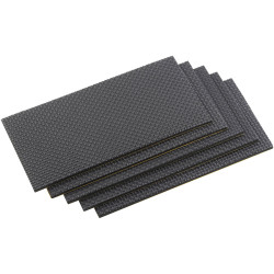Metafranc WU0645726 Felt Pads Self-Adhesive Square Black 200x100 mm