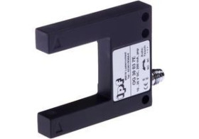 OG30037E Czujnik optyczny, widełkowy, szerokość widełek 30mm, 10-35V DC, PNP NC/NO, 4-stykowe złącze wtykowe M8