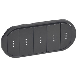 CELIANE Klawisz pięciokrotny podświetlany grafit 067906