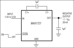 SOT23, Switched-Capacitor Voltage Inverters with Shutdown