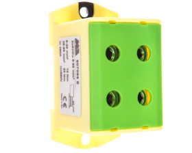 Złączka szynowa 2-torowa 16-95mm2 żółto-zielona EURO multiOTL 95 2xAl/Cu 607095 E