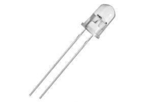 Dioda LED żółty 5mm clear 1500mcd HLMP-WL-27