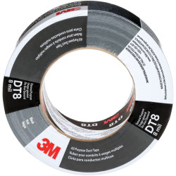 3M 7100174105 All Purpose Duct Tape DT8, Black, 48 mm x 23 m, 0.2 mm