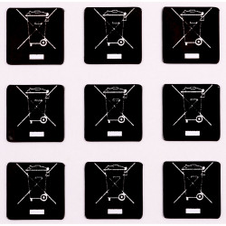Customark WEEE LABELS Weee Labels 10 x 10mm - Pack of 500