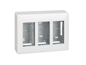 SIMON CONNECT Obudowa natynkowa S500 3-modułowa 6x K45 kompletna czysta biel 51000003-030 KONTAKT SIMON