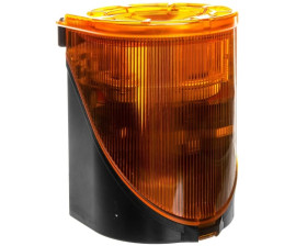 Syrena wielotonowa z sygnalizacją błyskową LED podwójną żółtą 230V AC 444.300.68