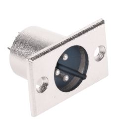 XLR męski 3-pin montażowy