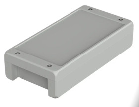 Aluminum enclosure, (L x W x H) 259 x 128 x 60 mm, light gray (RAL 7035), IP69K, 00165225