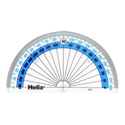 Helix H01040 180 Protractor 100mm (Pack of 50)