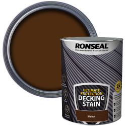 Ronseal 39105 Ultimate Protection Decking Stain Walnut 5 litre