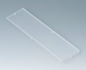 Front plate, PC, (W x H) 155 x 42 mm, transparent, B6806200
