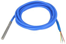 Czujnik; temperatury; A-PT100/150/B; rezystancyjny; z obudową; cylindryczny metalowy; PT100; z przewodem 1,5mb; fi 6x50mm; 100Oh