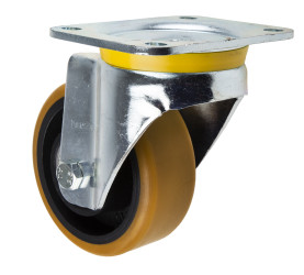 Koło samonastawne średnica kabla 125mm Płyta Tente 660kg wysokość całkowita 164mm