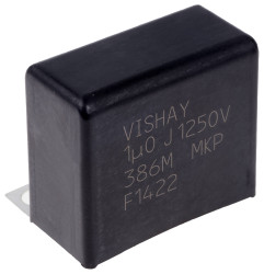 Kondensator foliowy 1μF 1.25kV dc Vishay Polipropylenowe rozstaw: 28mm Montaż śrubowy ±5
