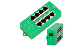 Gigabit Poe Injector Aktywny, 4 Porty Gigabit 802.3At/Af, Mode A Extralink 4...