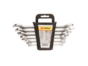 Klucze płaskie dwustronne 6-17 mm zestaw 6 szt. 35D655 TOPEX