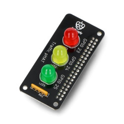 Traffic pHAT - nakładka LED do Raspberry Pi Zero - Pi Supply PIS-1778
