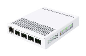 Switch 1x RJ45 1000Mb/s, 4x SFP+ MikroTik CRS305-1G-4S+IN