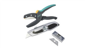 Zestaw Do Cięcia (Nożyce + Nóż + Ostrza Trapezowe)