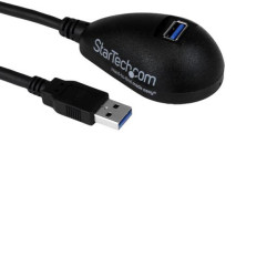 StarTech.com USB3SEXT5DKB Desktop SuperSpeed USB 3.0 Cable - A To A M/F 5 ft Blk