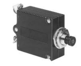 Circuit breaker, thermal, 1 pole, 7.5 A, 50 V (DC), 240 V (AC), screw connection, panel mounting, 7-1393246-7