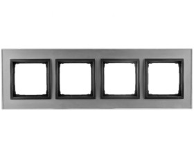 Simon 54 Nature Ramka poczwórna szkło BURZOWA CHMURA DRN4/72