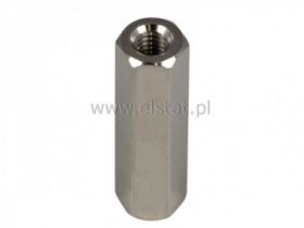 DI5M3X30 tulejka dystansowa nikiel; gwint w/w M3