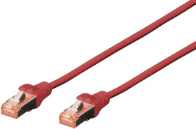 Kabel krosowy DIGITUS Professional CAT 6 S-FTP, LSZH, AWG 27/7, skrętka, dł. 3 m, czerwony