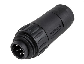 Złącze wielostykowe przemysłowe 6+PE-pinowe Montaż na kablu Wtyczka Amphenol Industrial