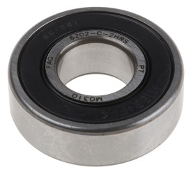 Łożysko kulkowe 6202-C-2HRS wew: 15 mm zew: 35 mm Pojedynczy rząd głębokich rowków kulkowychJednorzędowe łożysko kulkowe