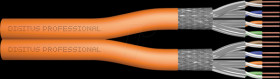 DK-1743-VH-D-5 Network cable, Cat.7, S/FTP, orange, 500m, duplex