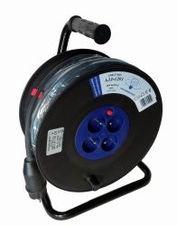 Przedłużacz bębnowy 50m guma 3x1.5 budowlany polski