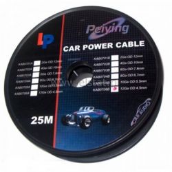 Przewód zasilający 12Ga OD4,5mm CU czerwony