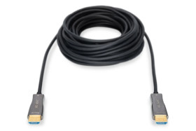 Kabel połączeniowy HDMI Hybrydowy Premium HighSpeed Ethernet 4K 60Hz UHD Typ HDMI A/HDMI A M/M 20m AK-330125-200-S