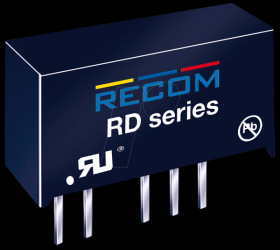 RD-1205D DC/DC converter RD, 12 Vin, dual, ± 5 Vout, ± 200 mA, SIP-7