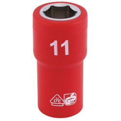 Draper Expert 31485 1/4&quot; Sq. Dr. Fully Insulated VDE Socket (11mm)