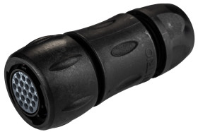 Złącze wielostykowe przemysłowe 19-pinowe Montaż na kablu Gniazdo Souriau Sunbank by Eaton