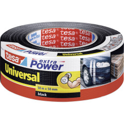 teas 57230-00000-02 Extra Power Cloth Tape Black 50m x 19mm Weatherproof