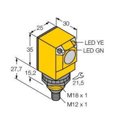 Fotokomórka odbiciowa Turck Q25AW3LPQ3 3036961 1 szt.