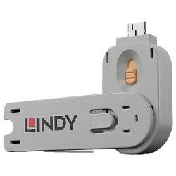 LINDY 40623 USB-A Socket Key Orange For Pc &amp; Laptop Security