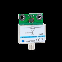 Wzmacniacz antenowy DVB-T 15dB ekranowany / ANT0150