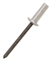 Nit średnica 4mm , materiał: Aluminium, jednostronnie zamknięty średnica otworu 4.1mm długość 9.5mm