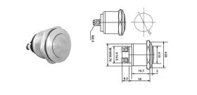 PRZEŁĄCZNIK PRZYCISK OKRĄGŁY OF-ON 12V TYP2 MKX monostabilny