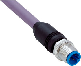 Złącze i kabel ze złączem Złącze M12 liczba rdzeni 2 długość 5m Rodzaj A Męskie Złącze B Flying Leads